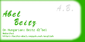 abel beitz business card